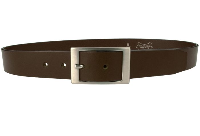 Prong distressed amish belts