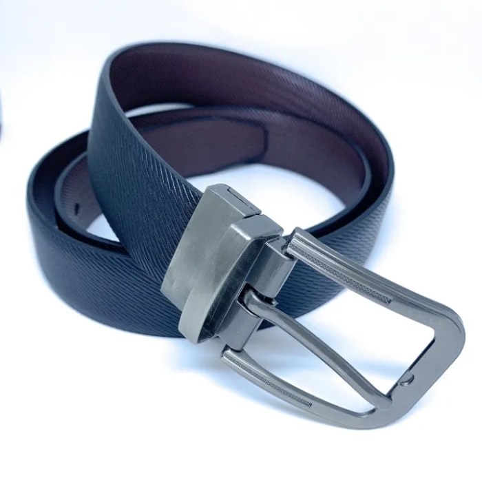 Mens braided leather belt