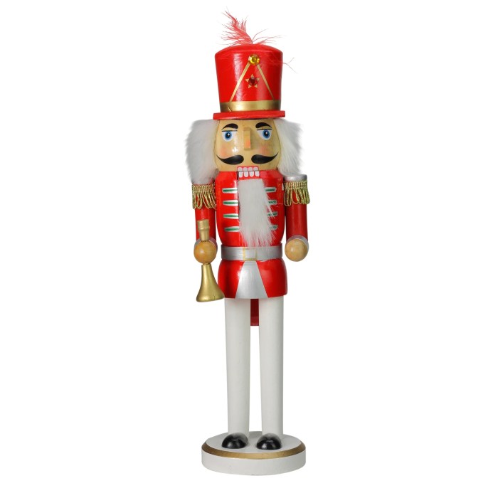 Christmas nutcrackers wooden decor two