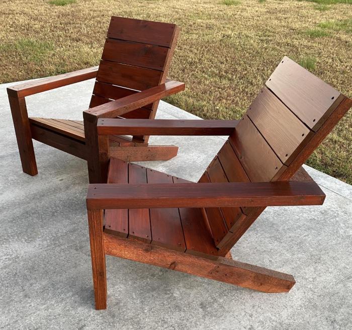 Adirondack rustic chair cedar