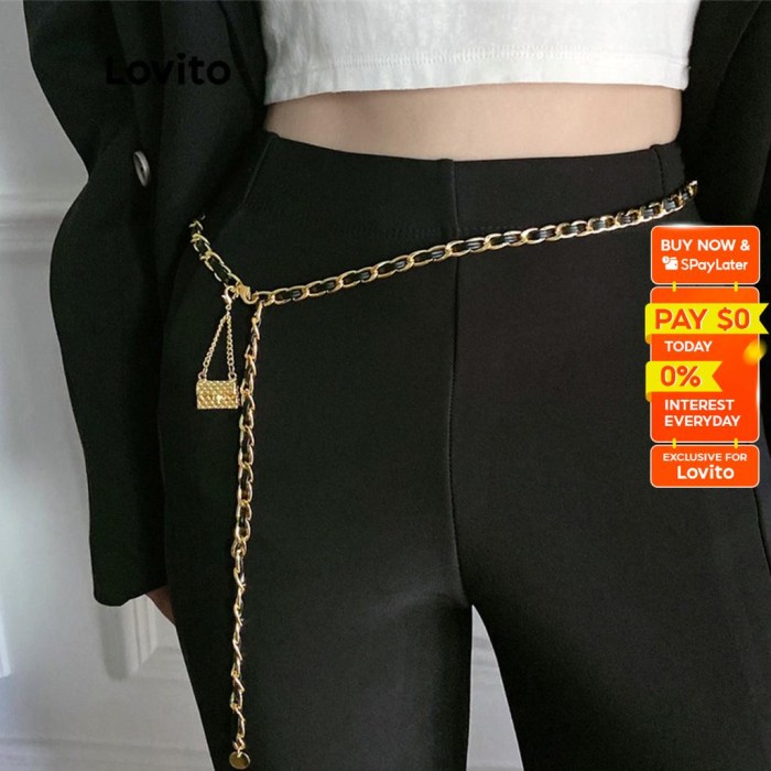 Women's belt chain