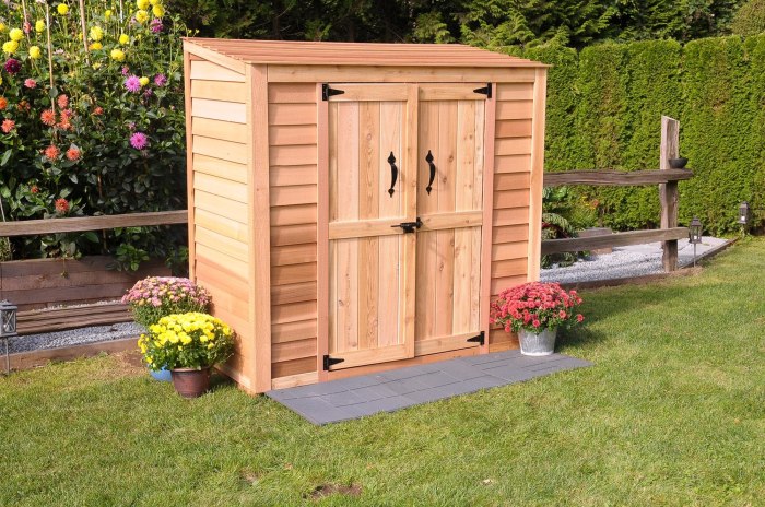 Small garden shed wood