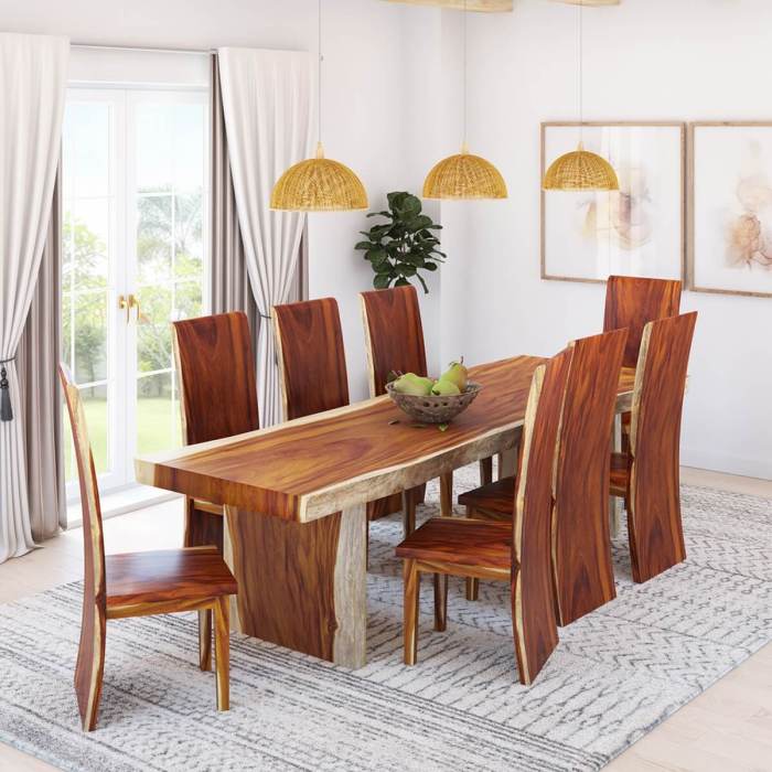 Solid wood dining room sets