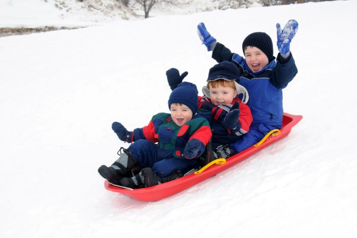 Wooden sleigh