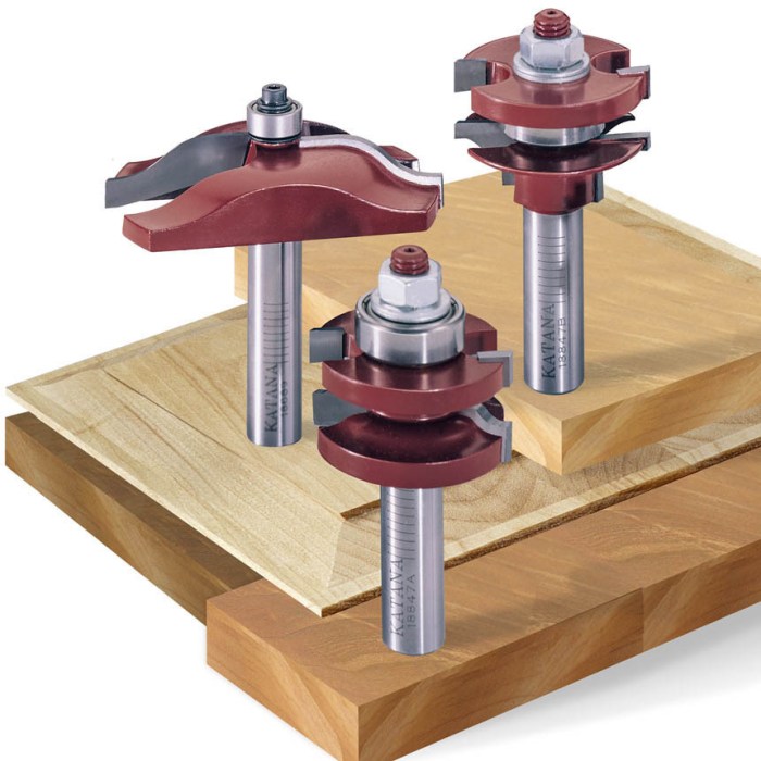 Cabinet door router bits