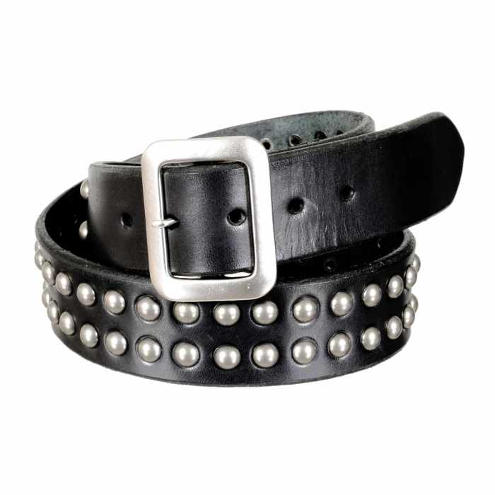 Black studded belt