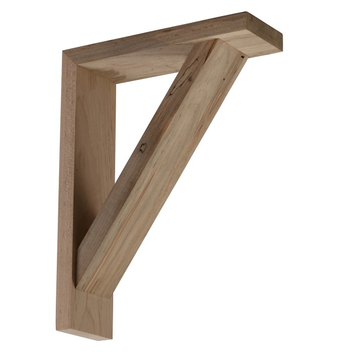 Wood shelving brackets