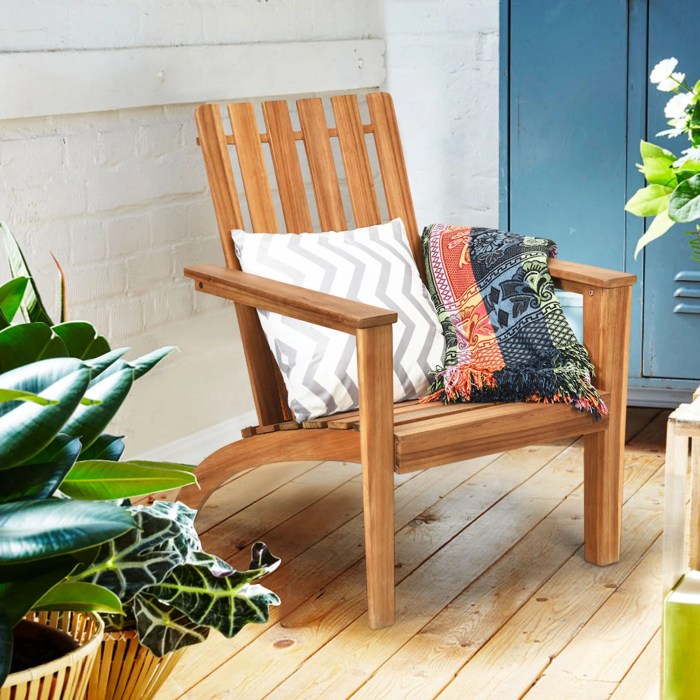 Wood outdoor chairs