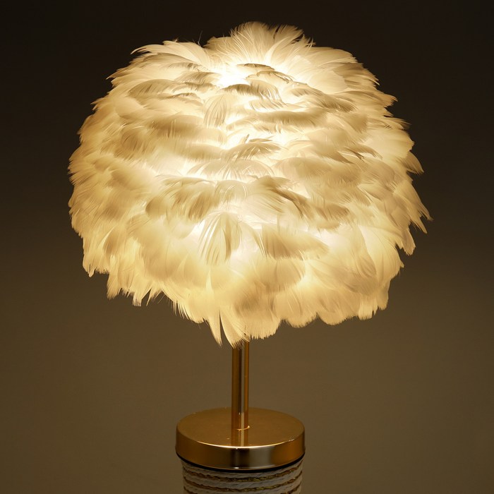 Feather lamp