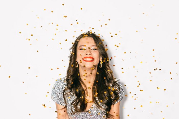 Sequin and feather dress