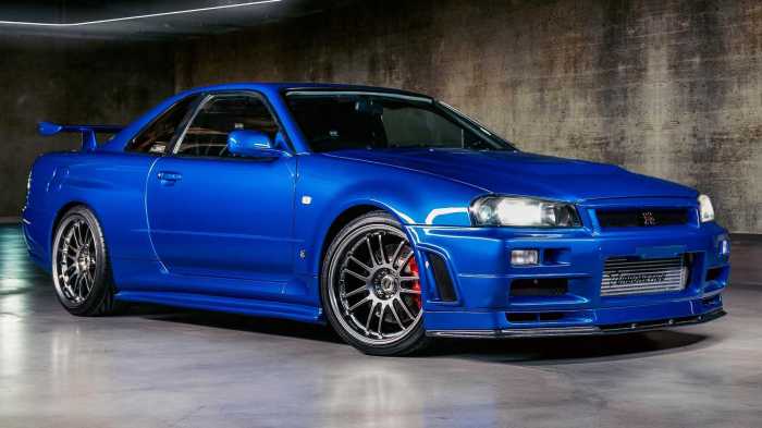 Skyline gtr r34 wheels out