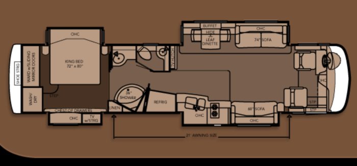 91 newnan mountain aire travel trailor floor plan