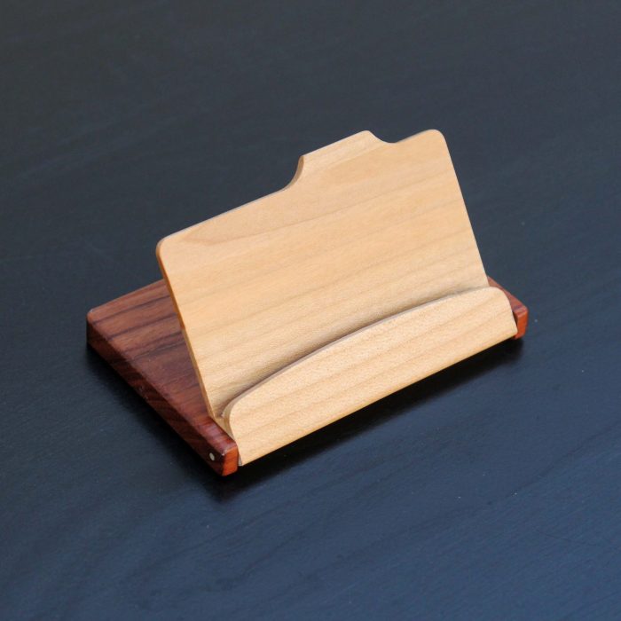 Wooden card holder