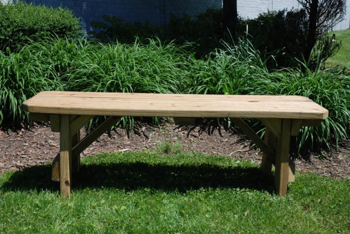 Bench wooden natural wedding rustic partysavvy rentals request quote