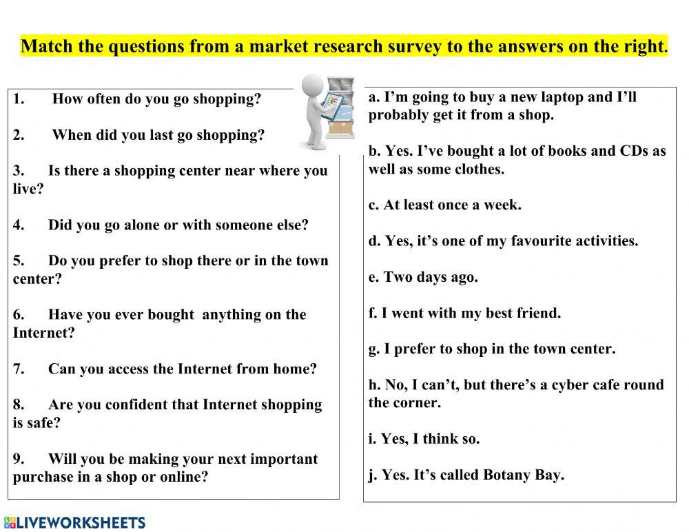 Mini Exams for Matching Questions