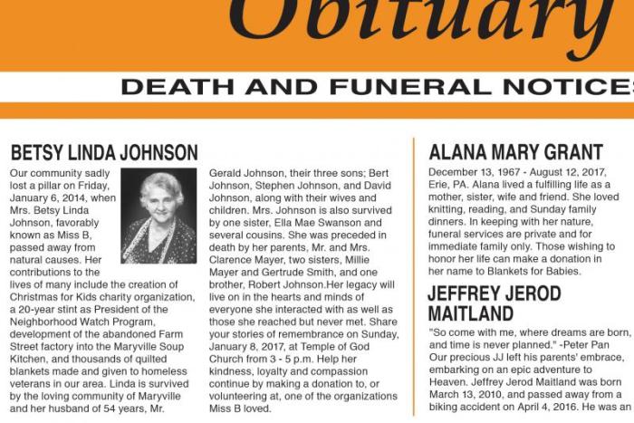 Mountain home news obituaries