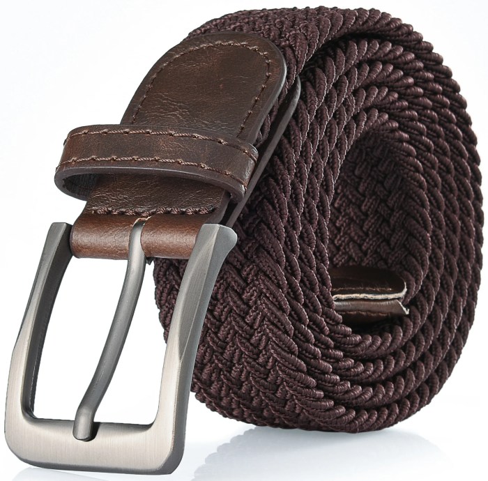 Men's braided belt