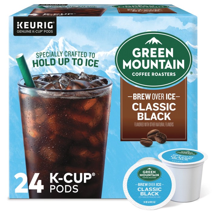 Mountain green coffee magic dark pods cup pack