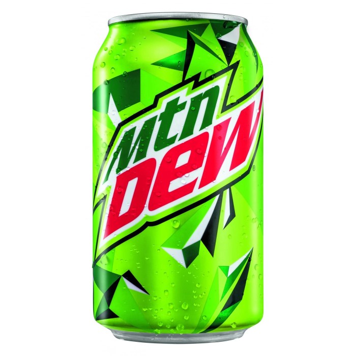 Mountain dew can