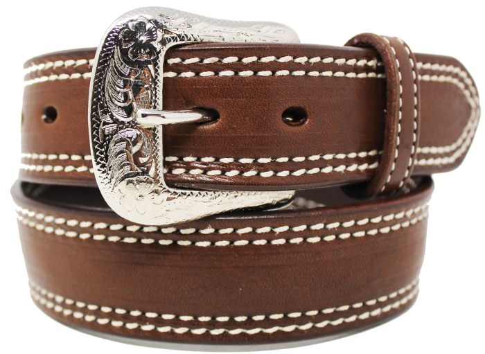 Mens western leather belts