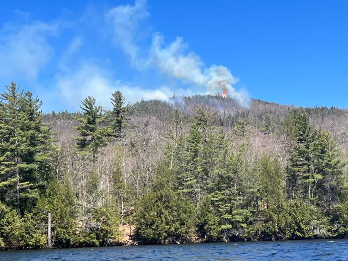 Fire at mountain lakes nh today