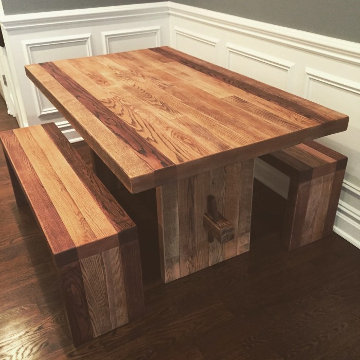 Wood furniture table