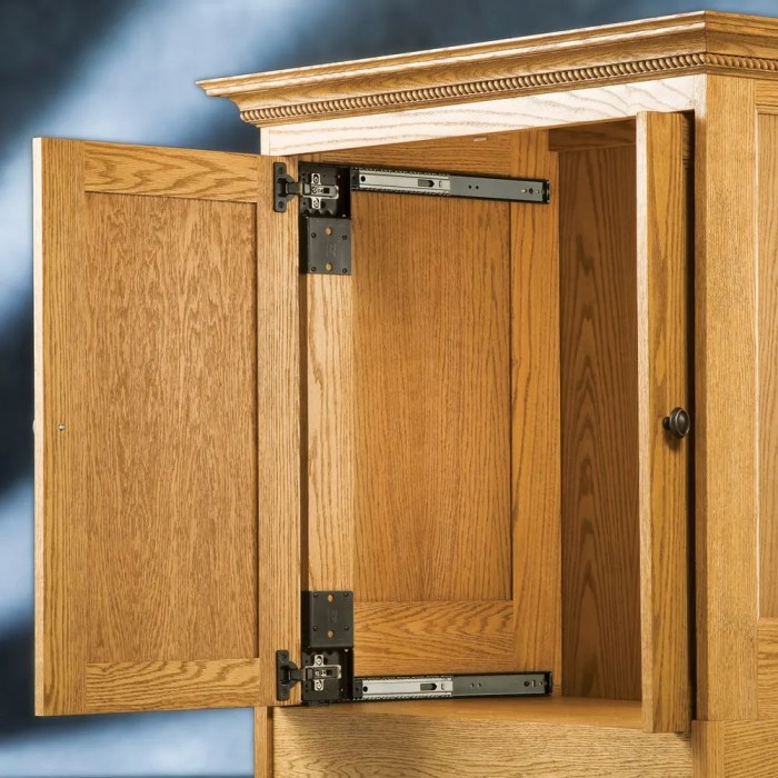 Pocket door cabinet