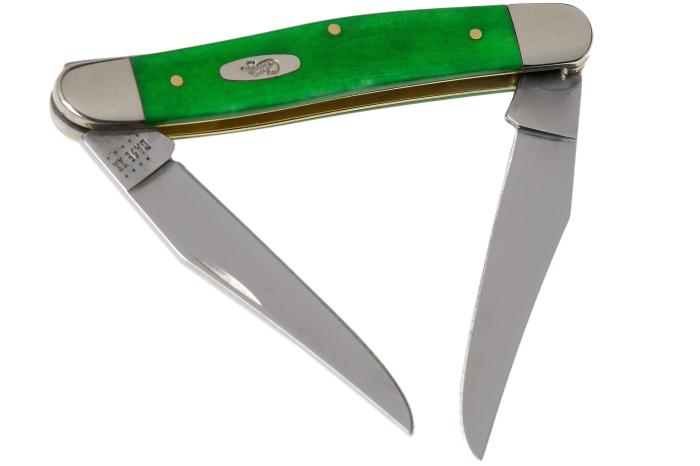 Green 3 bladei imperial ireland frontier pocket knife