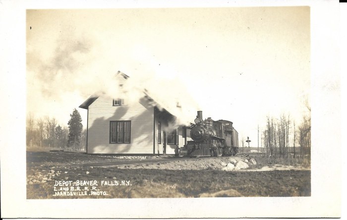 Beaver lowville river 1923 frank place steamtown summer last