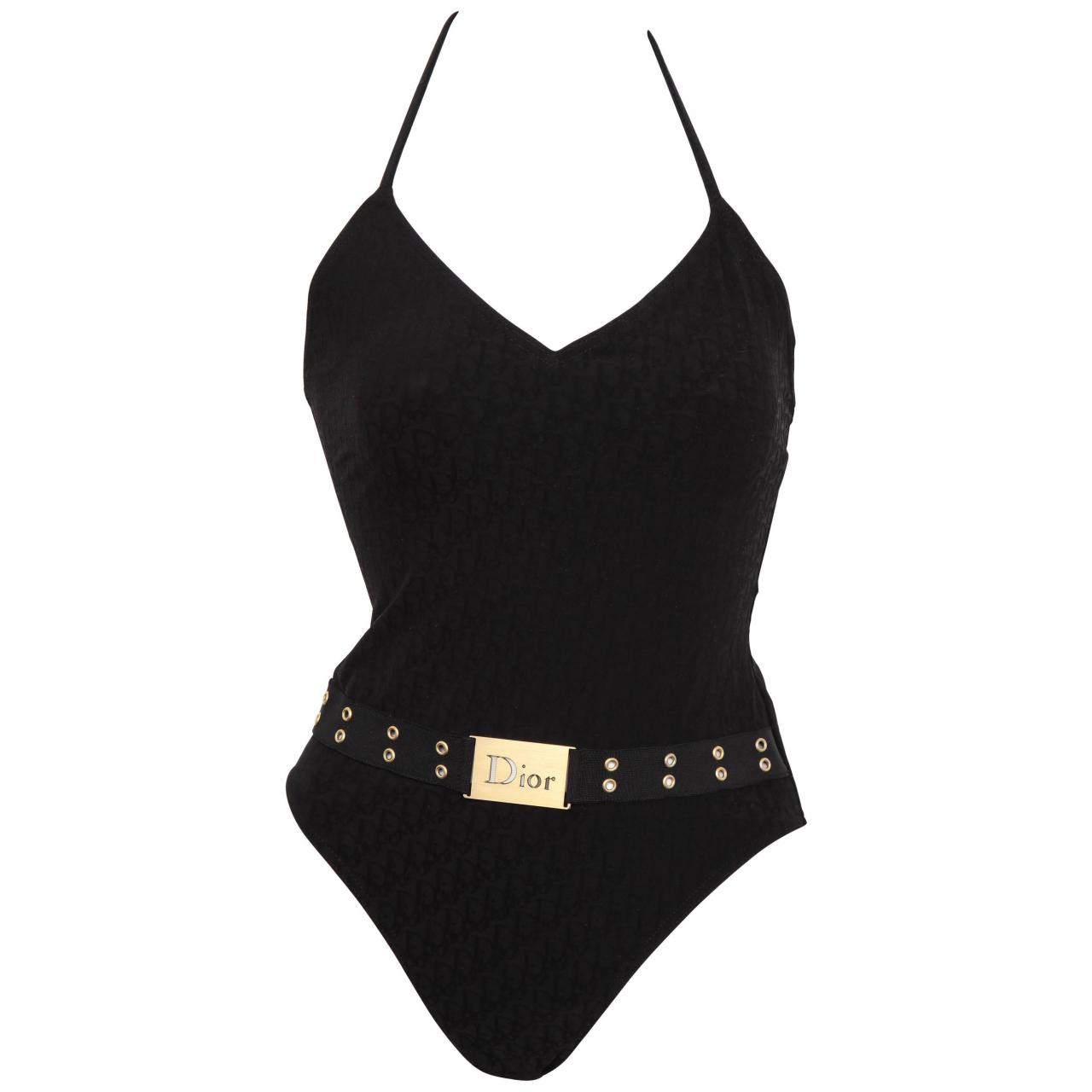 Belted one piece swimsuit