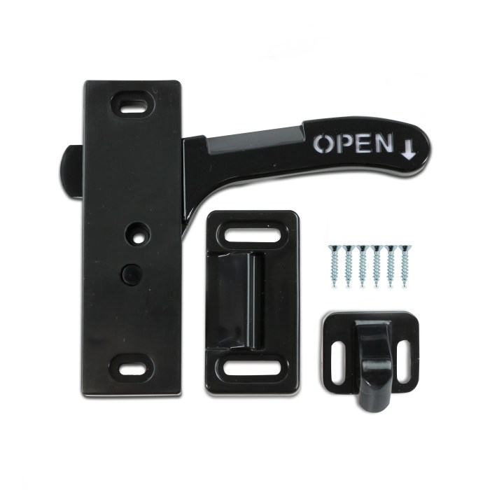 Rv screen door latch