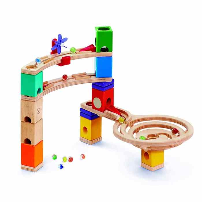 Marble run game wooden