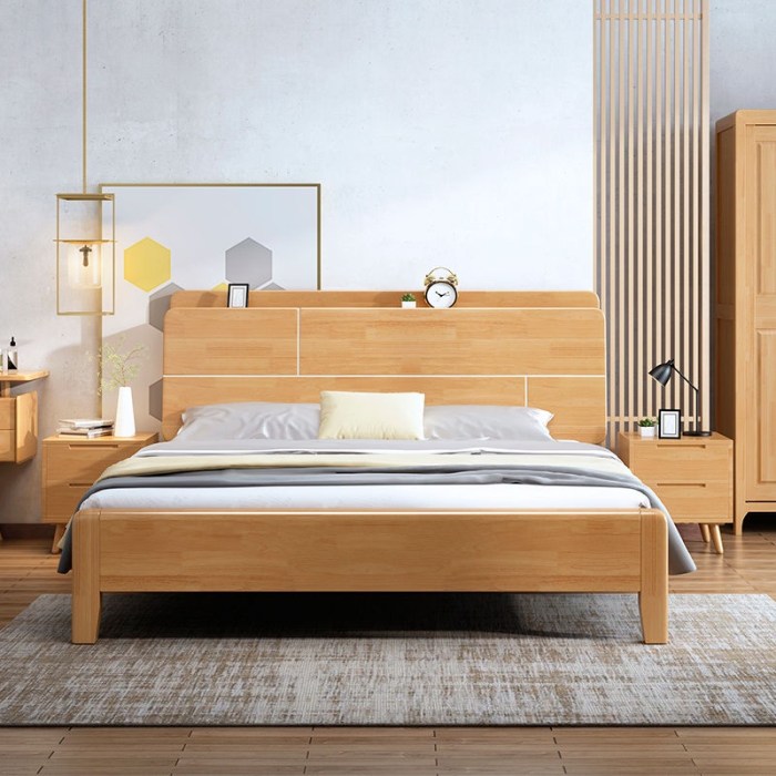 Solid wood bed in malaysia