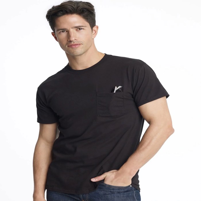 Mens pocket tee shirts