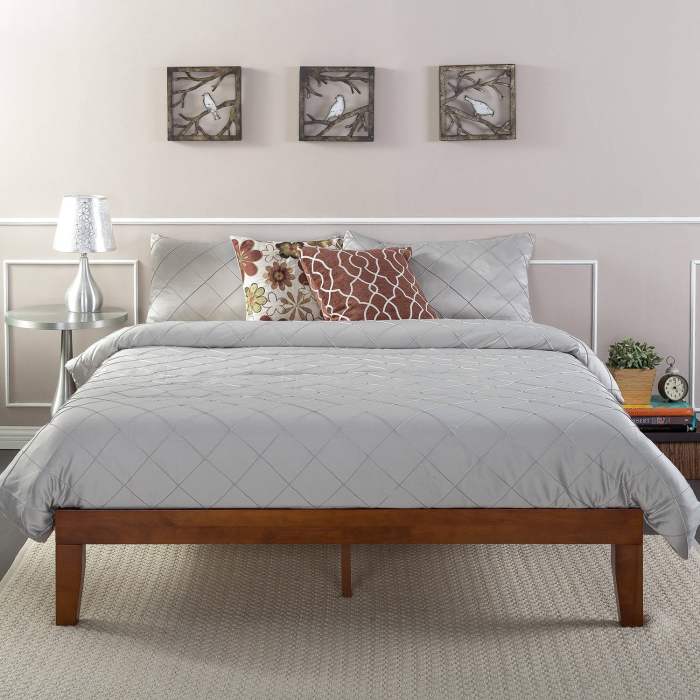 Bed frame wood plans simple farmhouse ideas white king ana table wooden frames headboard side diy queen size woodworking rustic