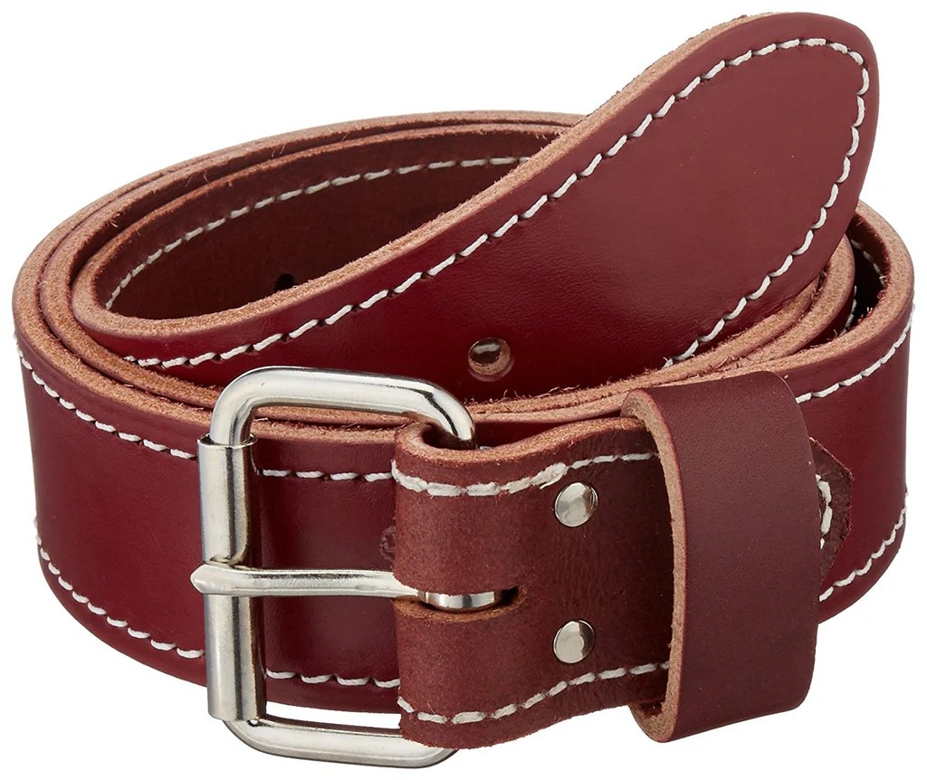 Leather work belt