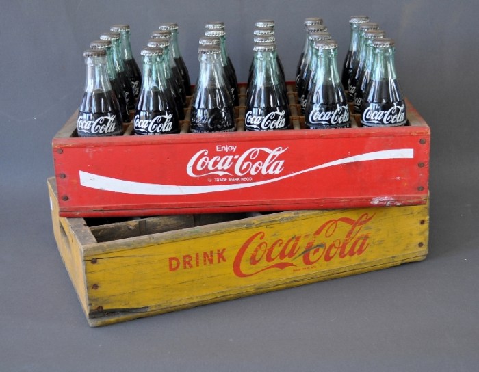 Coca cola wooden crate