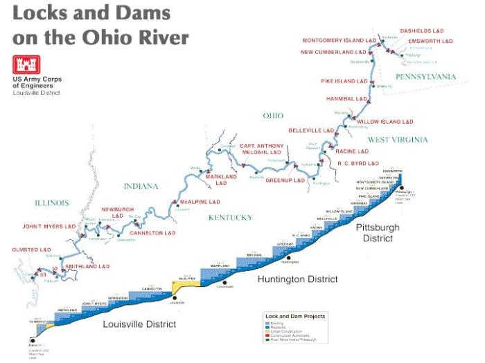 Ohio river depth at monaca boat ramp