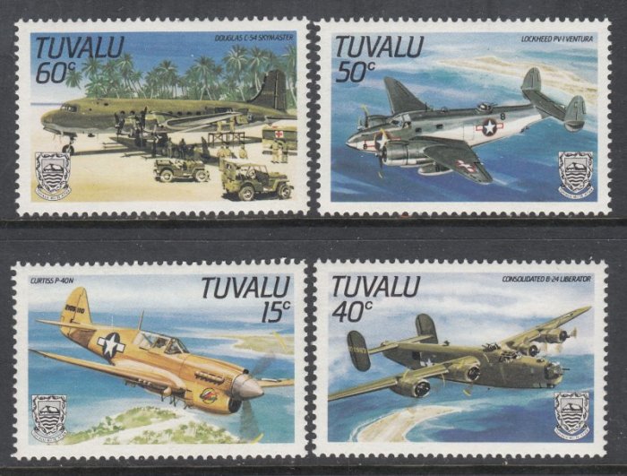 2005 tuvalu colorized planes