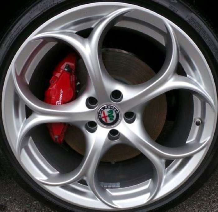 Alfa romeo giulia forgeline white quadrifoglio ex1 inch wheel front