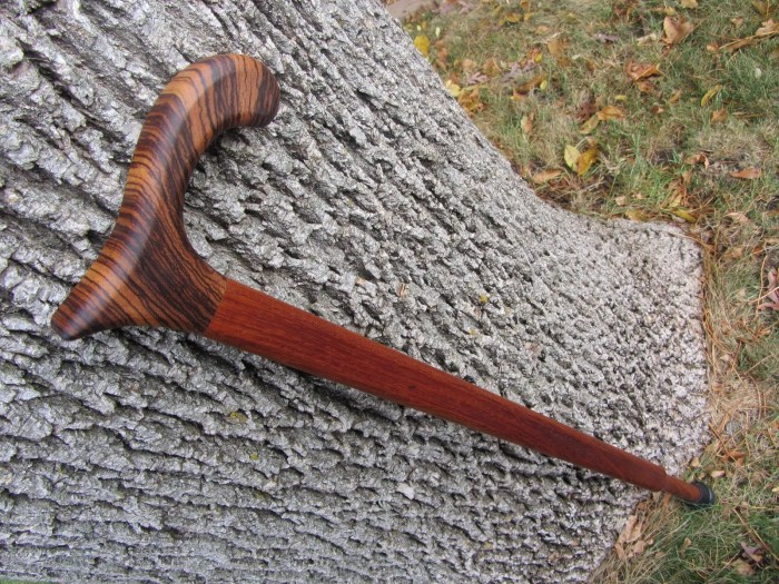 Wood walking sticks