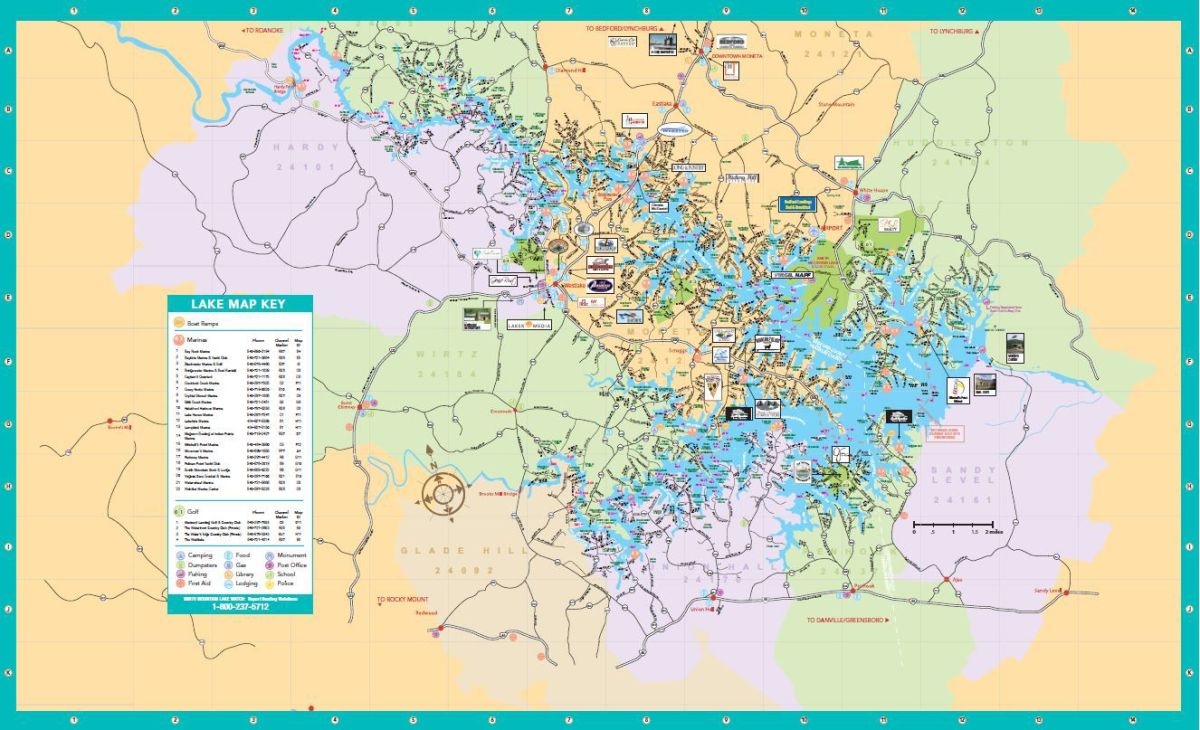 Smith mountain lake map