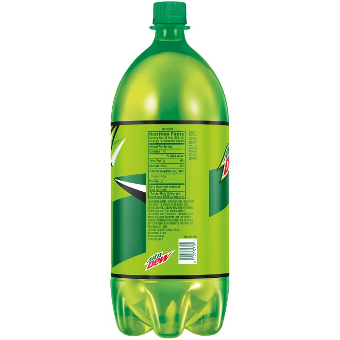 Liter dew mountain nutrition