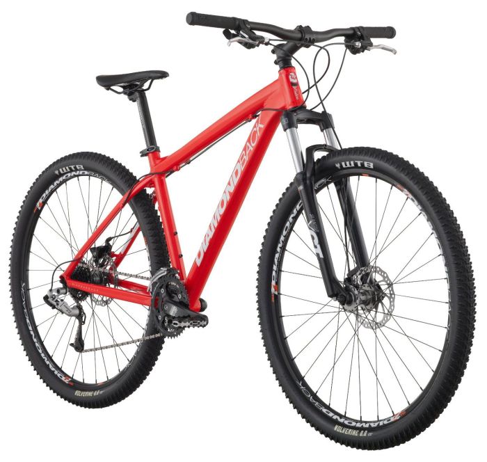 Mountain diamondback bike 29 inch bikes overdrive 29er er red wheels hardtail frame back diamond biking bicycle saved