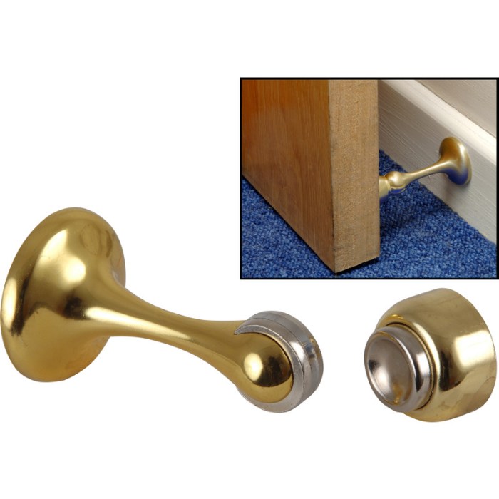 Door magnetic holder stops brass polished toolstation description click here full