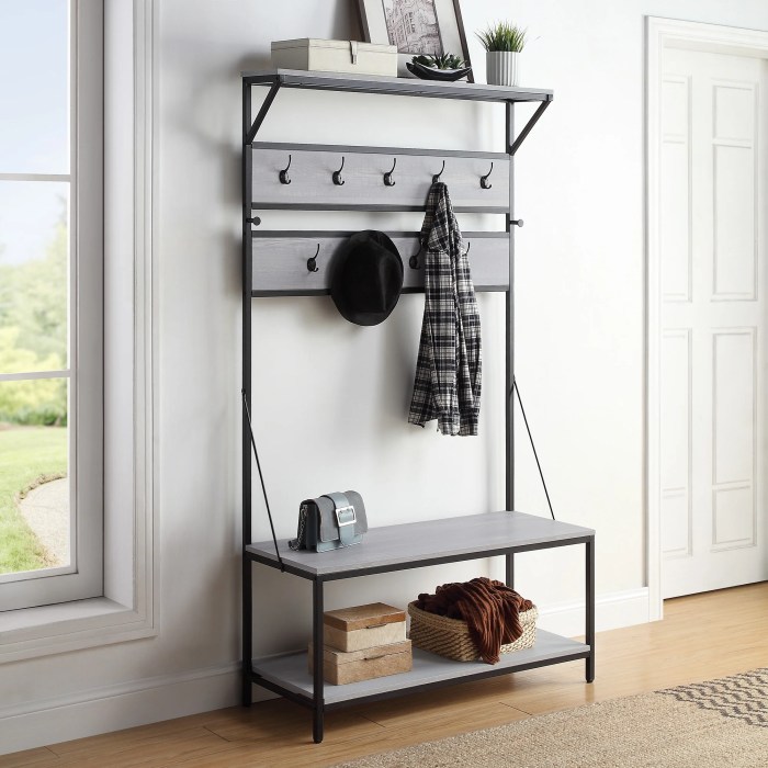 Hall Tree Bench with Built-in Coat Rack and Shoe Rack: A Complete Entryway Solution