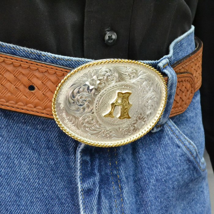 Buckle belt silver