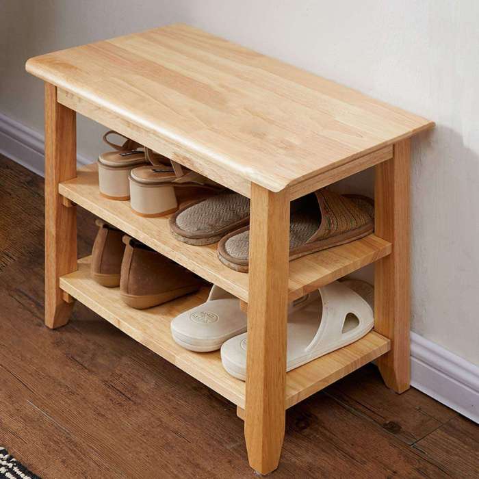 Narrow Hall Tree Bench with Shoe Rack: A Perfect Fit for Tight Spaces