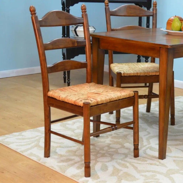 Solid wood dining chairs