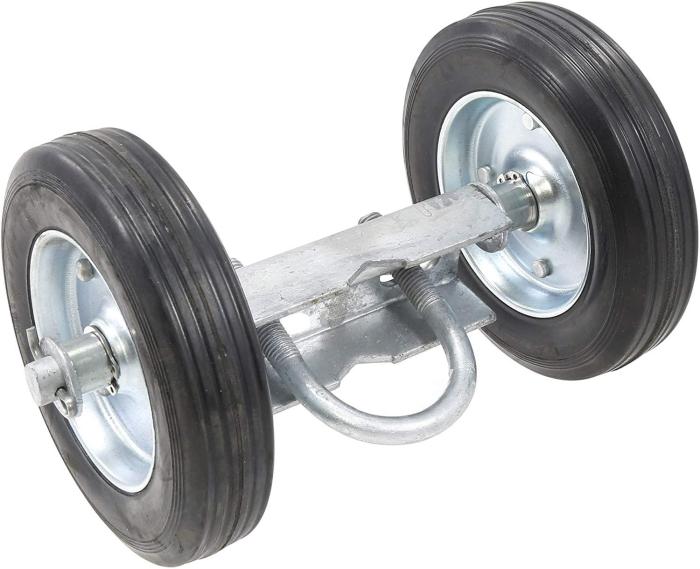 Chain link fence gate wheels